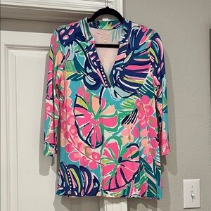 Lilly Pulitzer Multicolor Tropical Top